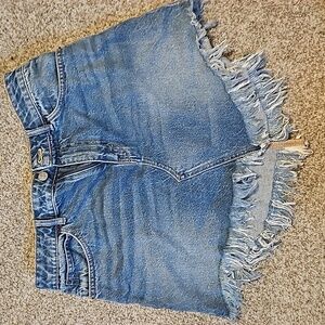 Free People denim mini skirt size 28